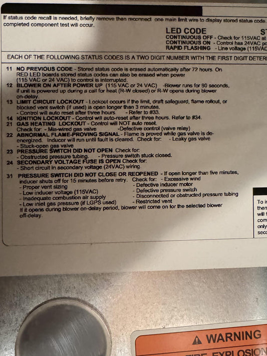 How to Fix Furnace Code 31