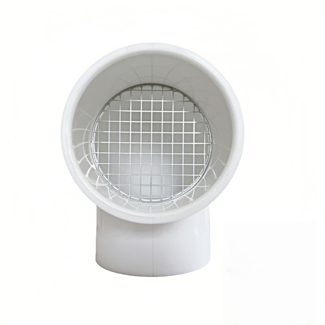 “LGQF-LL 2-inch 304 stainless steel PVC roof vent cap installed to prevent leaves, rodents, and ice buildup”