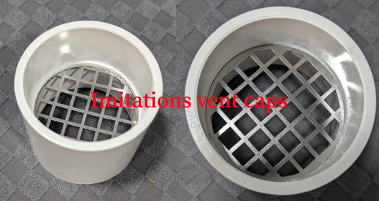Example of imitation LGQF-LL vent cap with poor mesh and weak protection