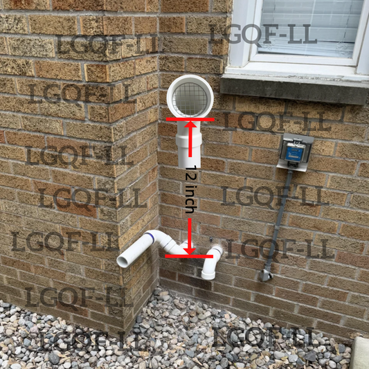 Proper furnace intake and exhaust vent installation showing correct HVAC airflow