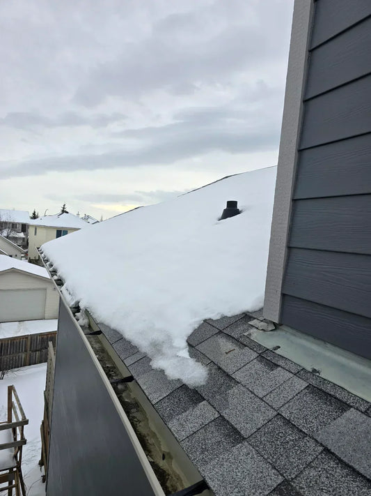 “LGQF-LL 2-inch PVC vent cap with 304 stainless steel mesh installed on rooftop vent pipe to prevent ice buildup, maintain airflow, and block debris”