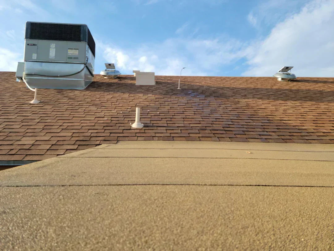 “LGQF-LL 304 stainless steel PVC vent cap installed on a rooftop PVC vent, protecting against debris, birds, rodents, and blocked airflow”