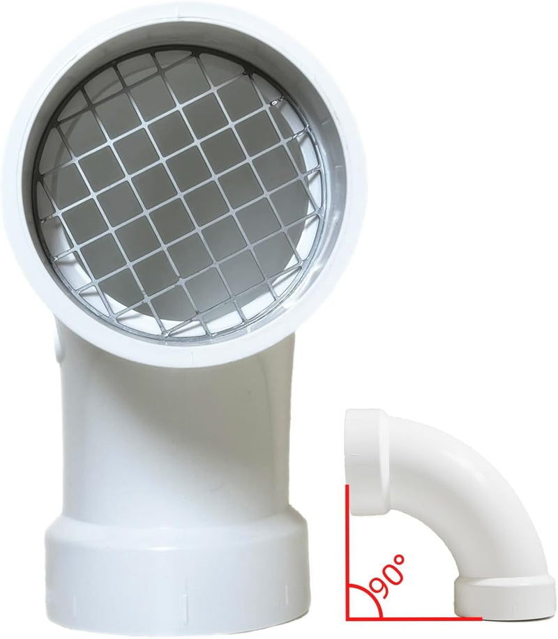PVC Vent cap 90° Size 2-6 inch