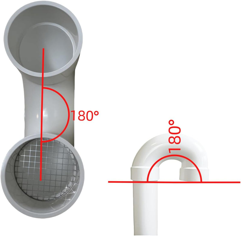 PVC Vent cap 180° Size 2-3 inch