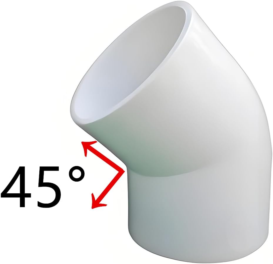 45° SHORT SWEEP DESIGN
Compact angled body for installations with limited clearance
