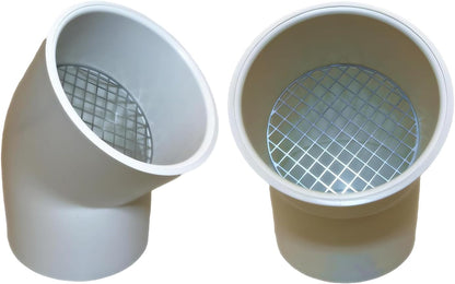 2 Inch 45° Short Sweep PVC Vent Cap for Furnace | LGQF-LL