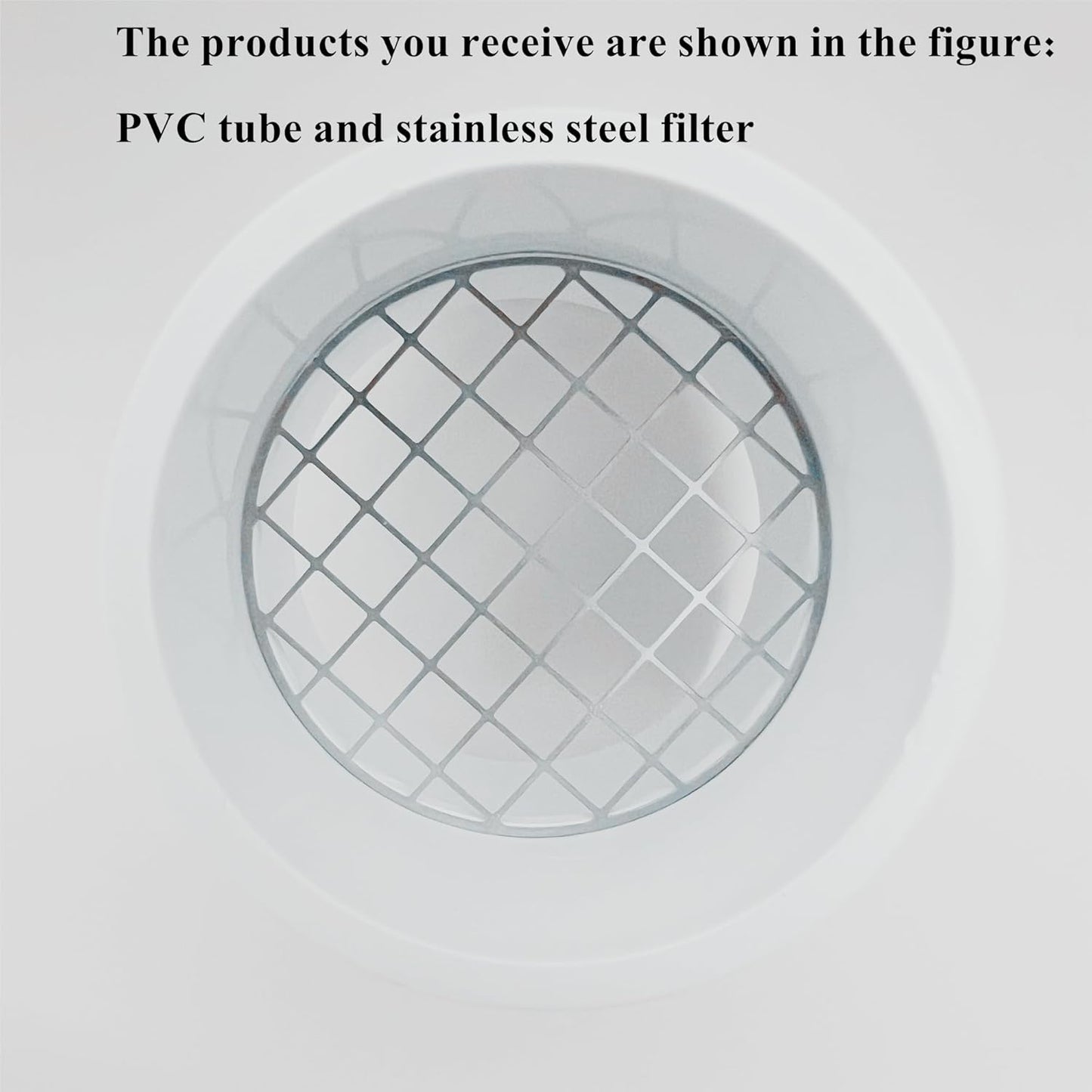 High-precision 304 stainless steel mesh screen on LGQF-LL 3-inch PVC vent termination cap