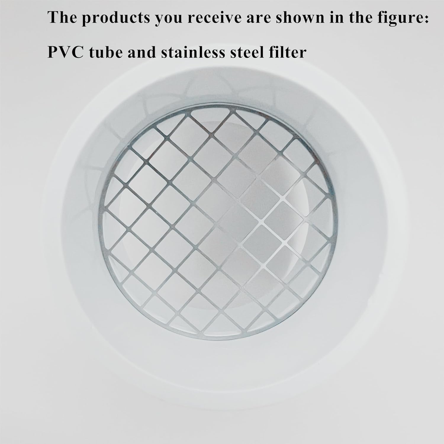 High-precision 304 stainless steel mesh screen on LGQF-LL 3-inch PVC vent termination cap
