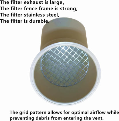 304 STAINLESS STEEL SCREEN
Helps deter birds, rodents, insects and outdoor debris