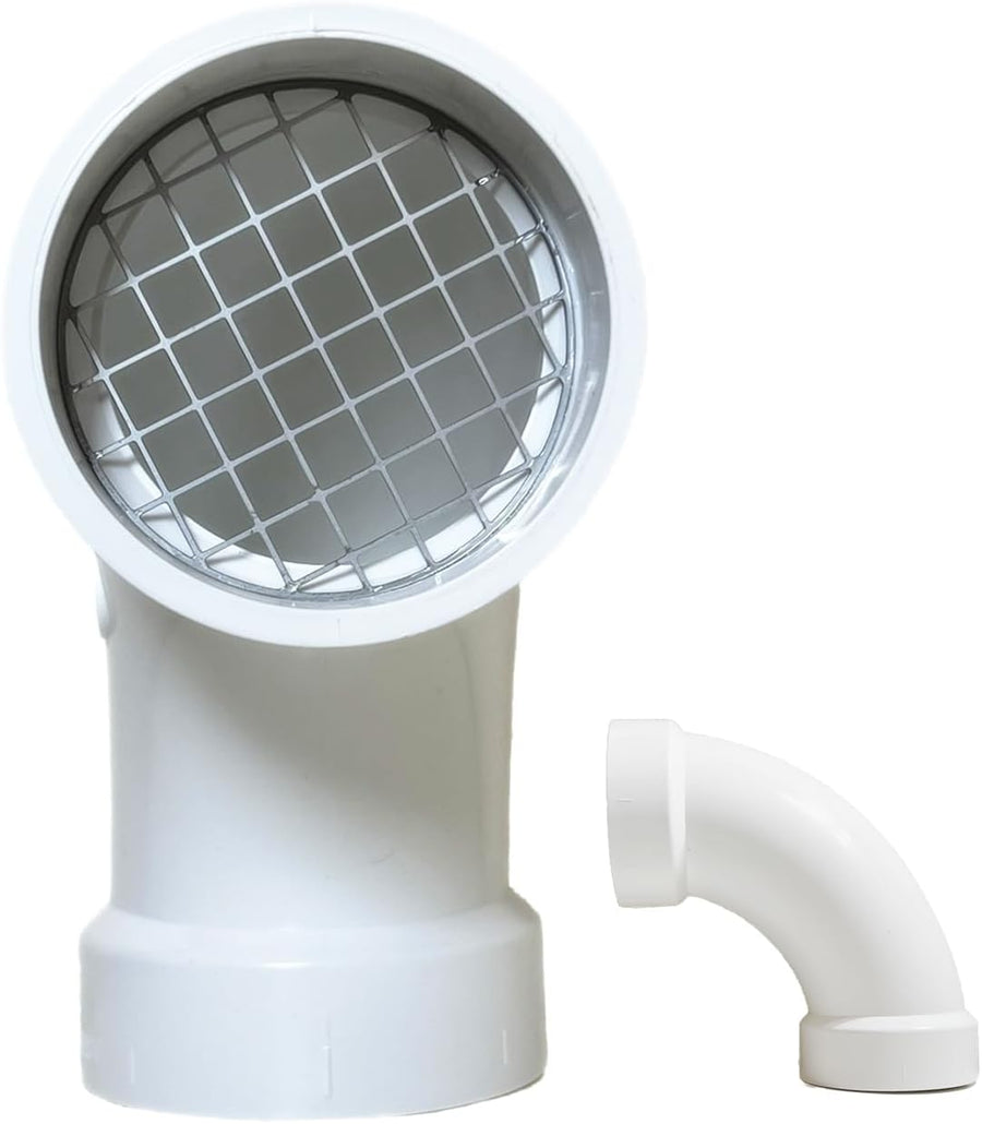 LGQF-LL 90 degree downward-facing PVC vent cap