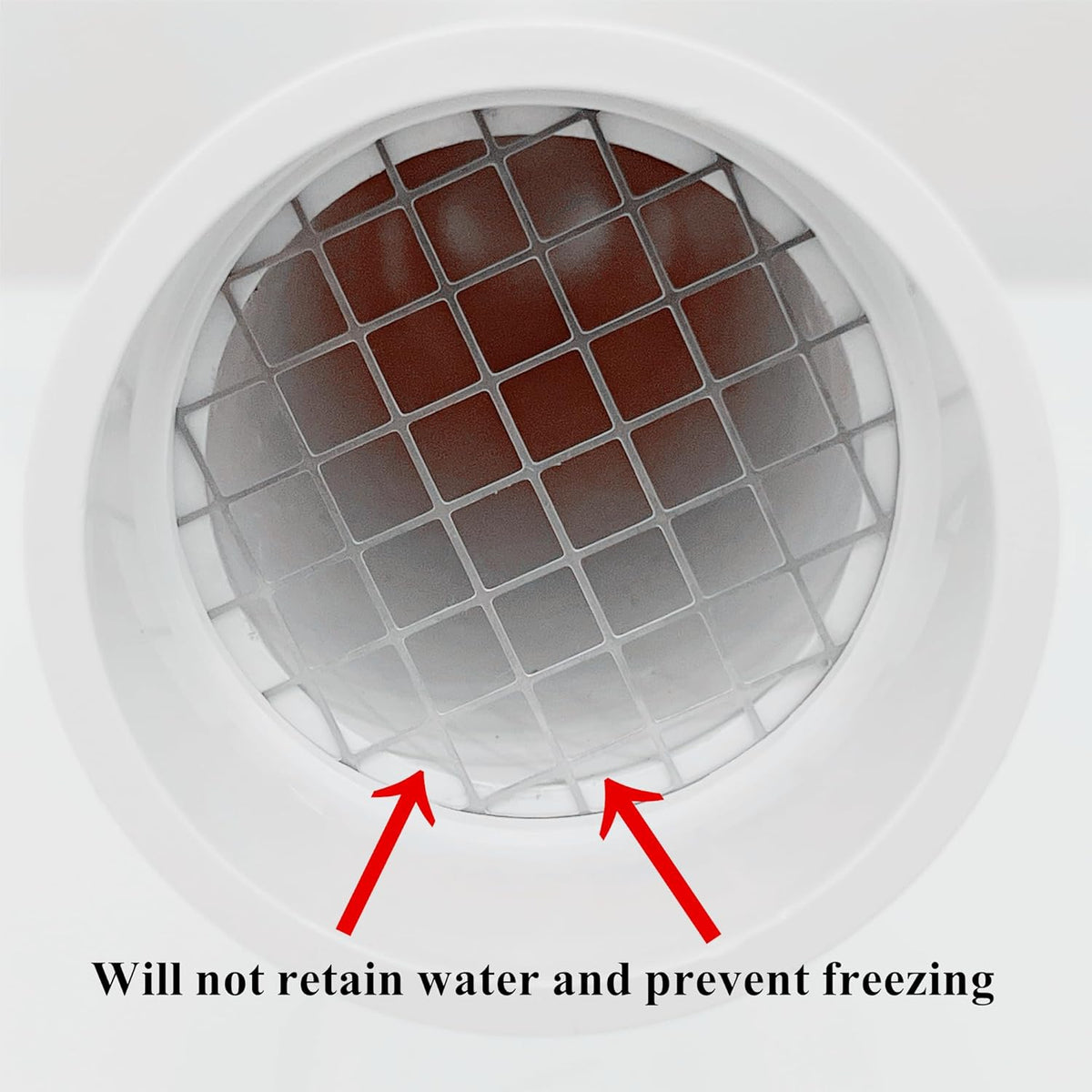 Comparison of exposed sidewall furnace PVC vent and screened PVC termination cap