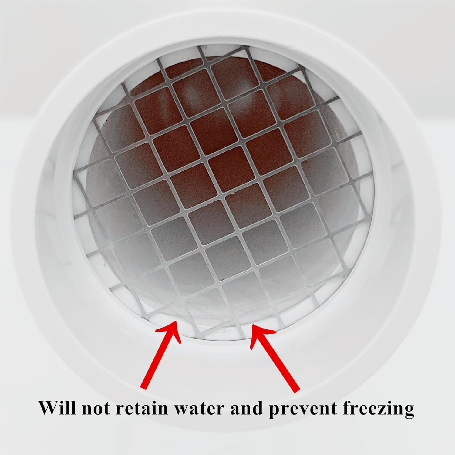 Comparison of exposed sidewall furnace PVC vent and screened PVC termination cap